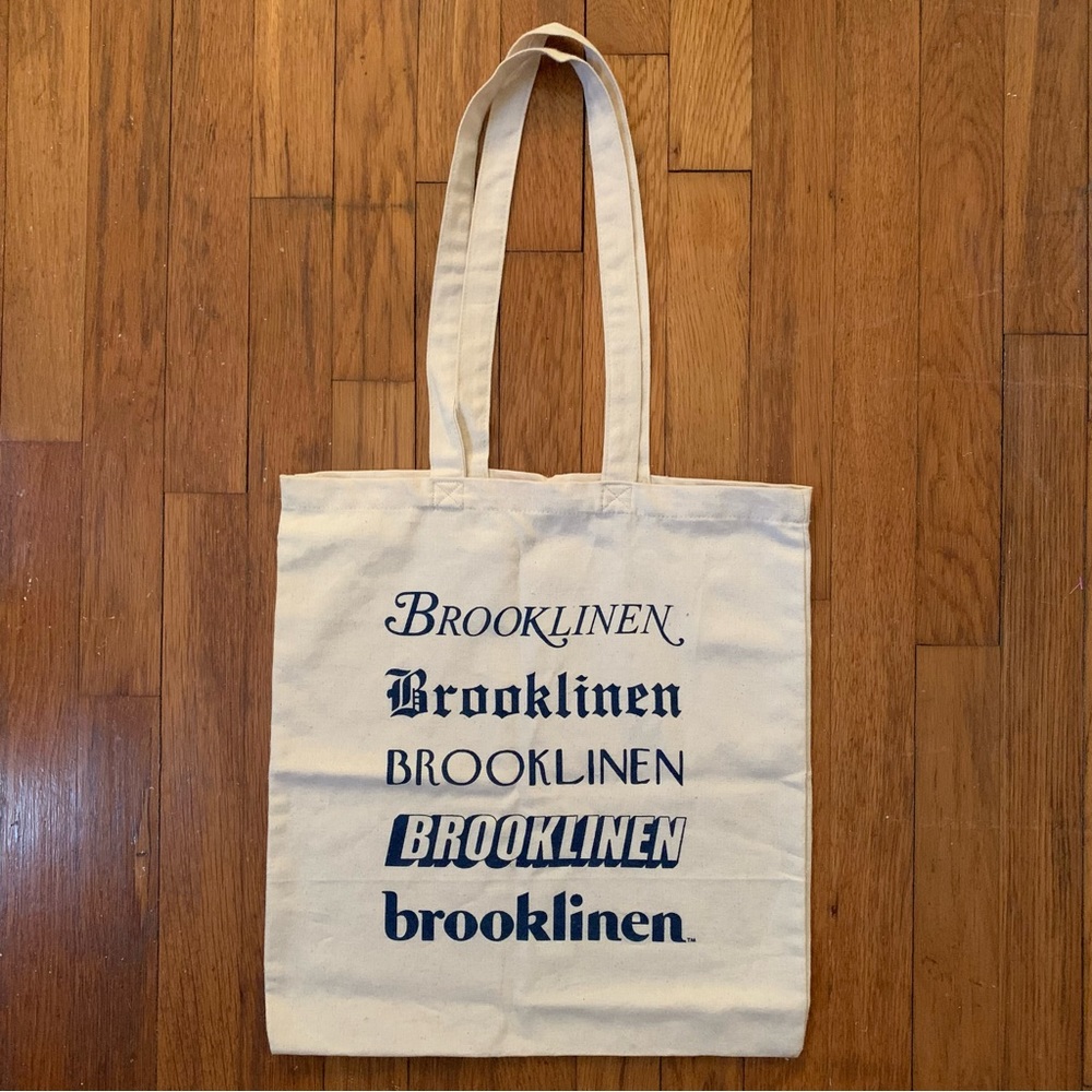 Brooklinen canvas tote bag linen